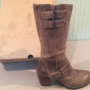 Taupe Suede boots